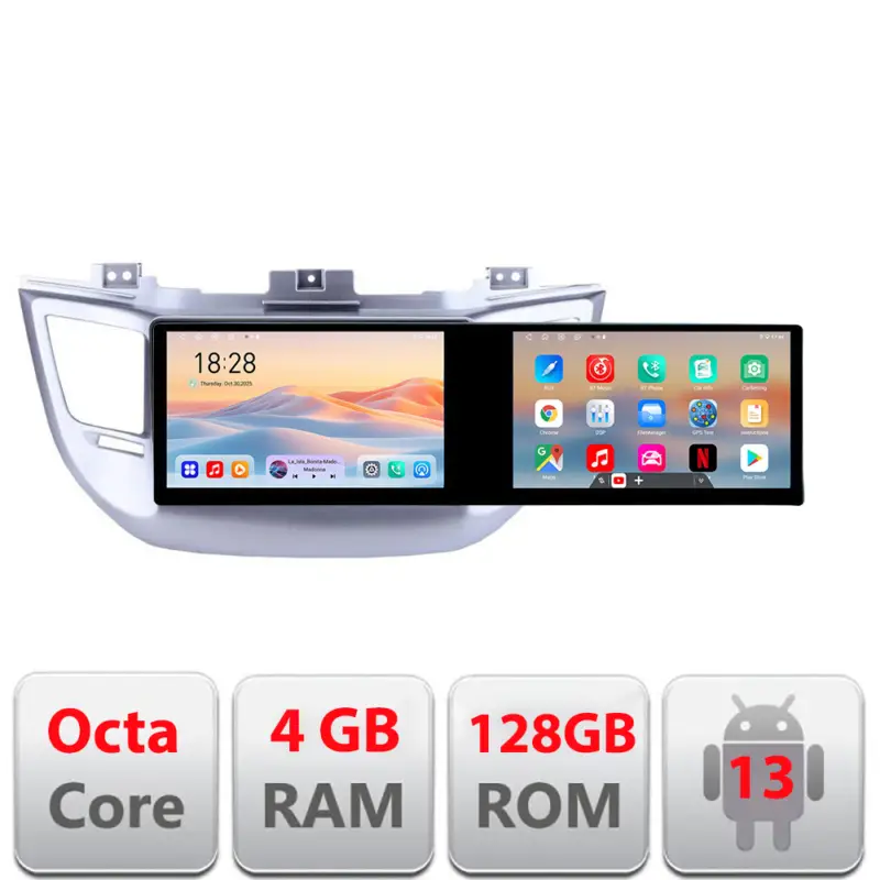 Navigatie Hyundai Tucson 2015-2019 Edotec 21.6 inch, 4GB+128GB, Android Livrare expres