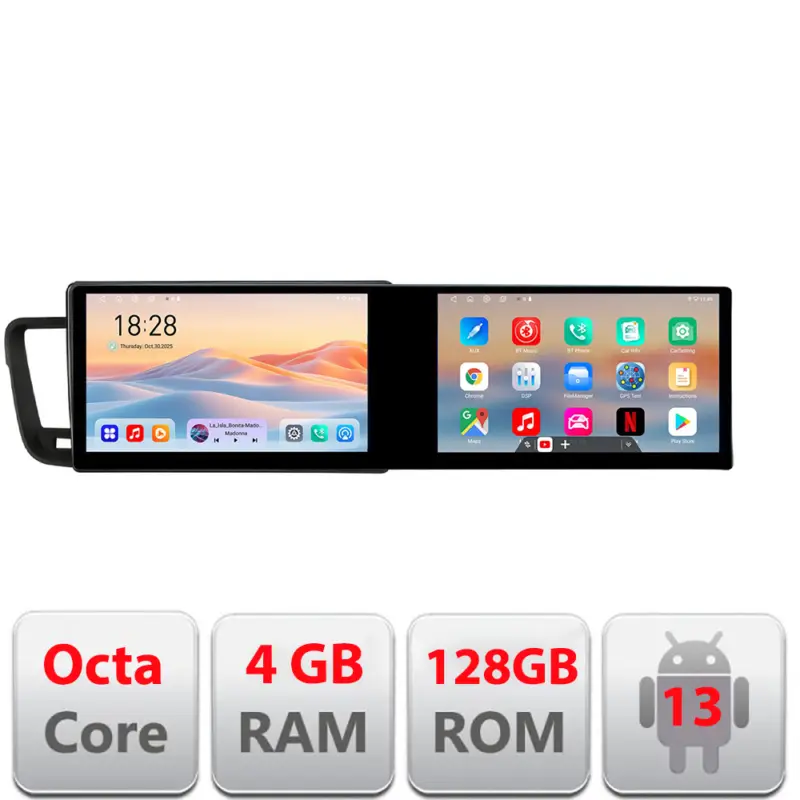 Promoție Navigatie Android Peugeot 508 Edotec 21.6 inch, 2 ecrane, 4GB+128GB