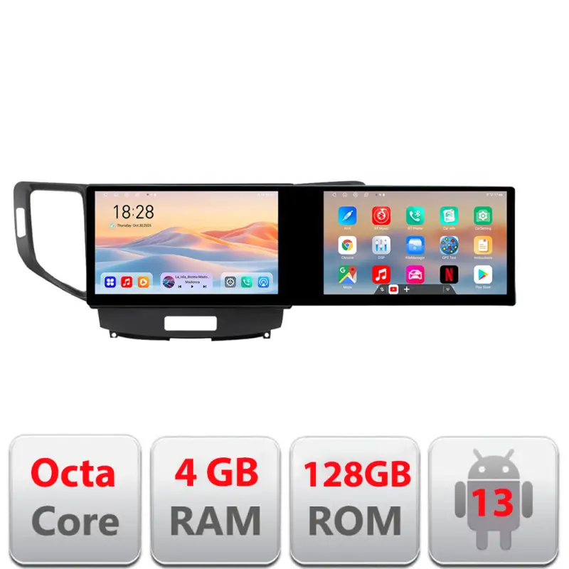 Navigație Honda Accord 2008-2012 Edotec, 2 ecrane 21.6 inch, 4GB+128GB Ofertă specială