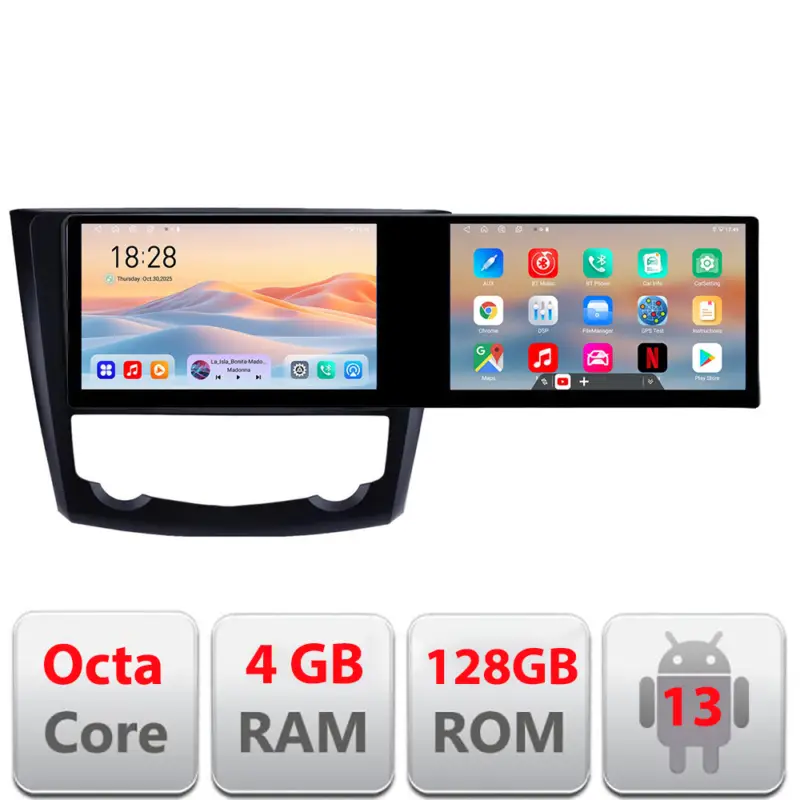 Navigatie Android Renault Kadjar 2014-2019, 21.6 inch, 8 Core, 4GB RAM, 128GB Plată sigură