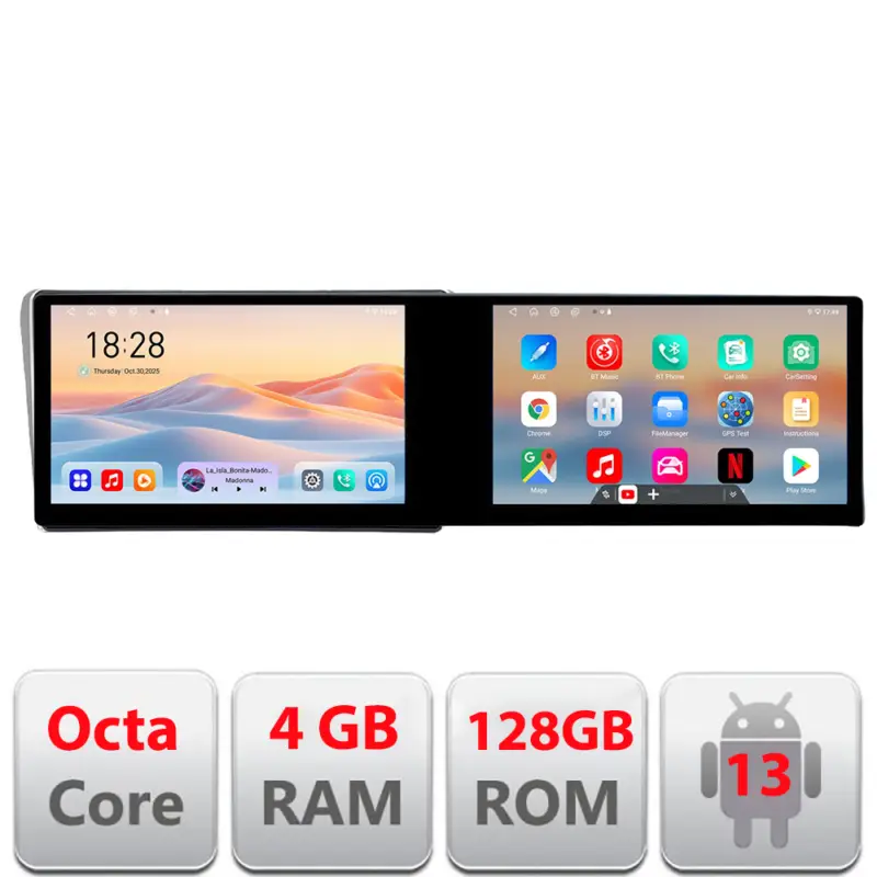 Plată securizată Navigatie Android Toyota Avensis 2003-2008, 2 ecrane 21.6 inch, 4GB+128GB
