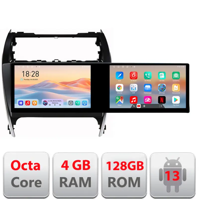 Navigatie Toyota Camry 2012-2018 Edotec 21.6 inch, 4GB RAM, 128GB, Android Livrare expres