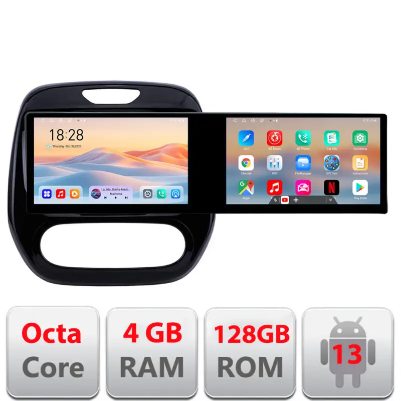 Navigatie Renault Captur 21.6 inch Android, 8 core, 4GB RAM, 128GB Ofertă specială