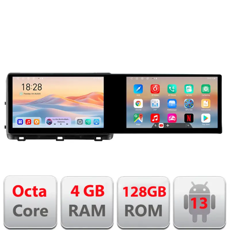 Preferatul clienților Navigație Android Kia Ceed 2020+ Edotec, 2 ecrane 21.6 inch, 4+128GB