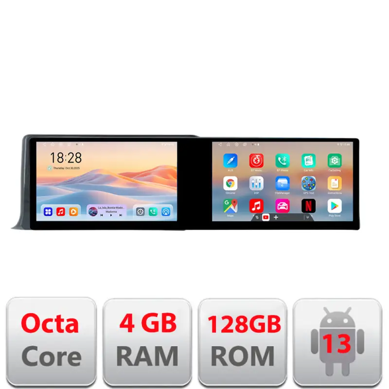 Navigație Toyota C-HR Android 13 cu 2 ecrane 21.6 inch, 4GB RAM, 128GB Cumpără online