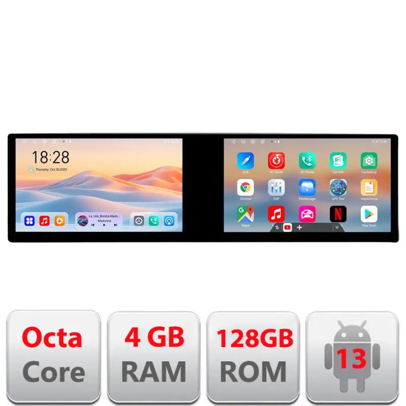 Discount Navigatie Mazda CX-9 2006-2015 cu 2 ecrane 21.6 inch Android 13 4GB+128GB