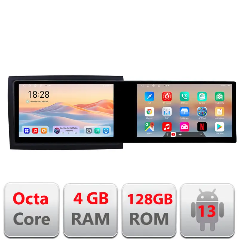 Cel mai bun preț Navigație Android Fiat Ducato 2006-2021, 21,6 inch, 4GB+128GB