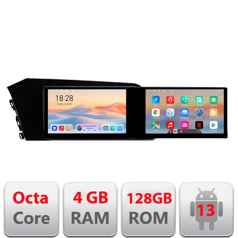 Navigatie Hyundai Elantra 2021+ Edotec cu 2 ecrane, 4GB RAM, 128GB Ofertă limitată