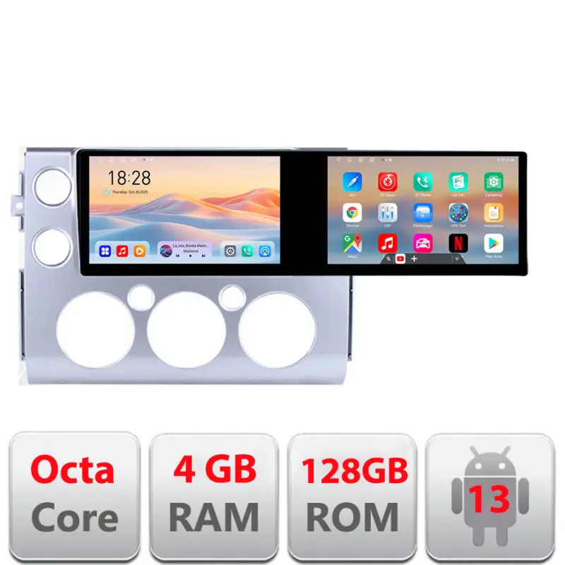 Navigatie Toyota FJ Cruiser 2006-2020 Edotec 2 ecrane 21.6 inch Android Ofertă de sezon