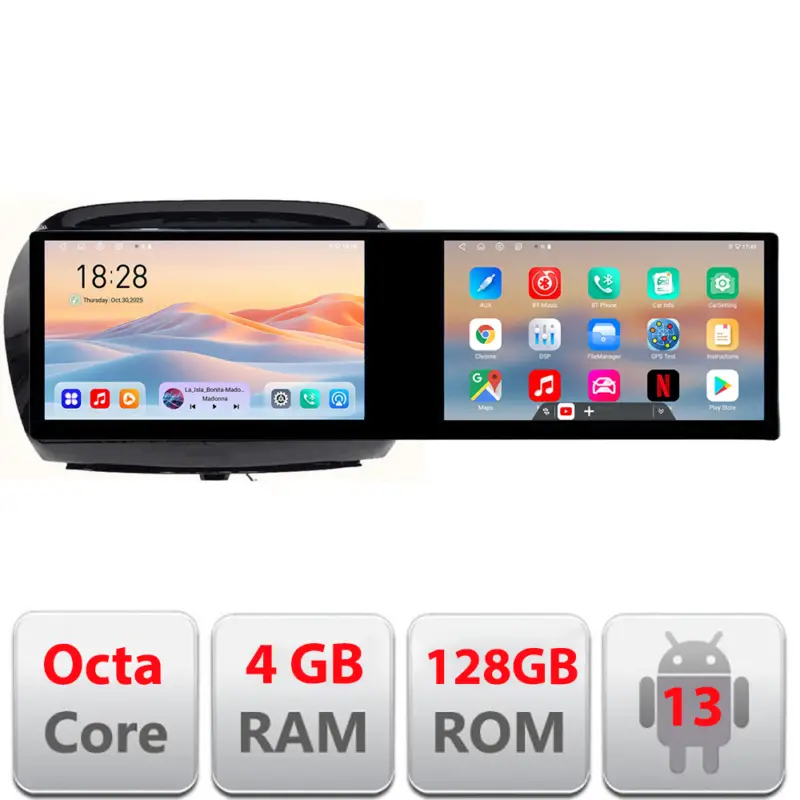 Navigatie dedicata Honda FR-V 2004-2009, 2 ecrane, 4GB RAM, 128GB Super ofertă
