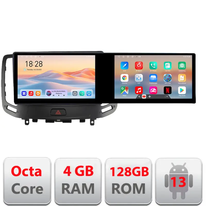 Navigatie Infiniti G35 G37 2006-2013 cu 2 ecrane, Android 13, 4+128GB Noutate