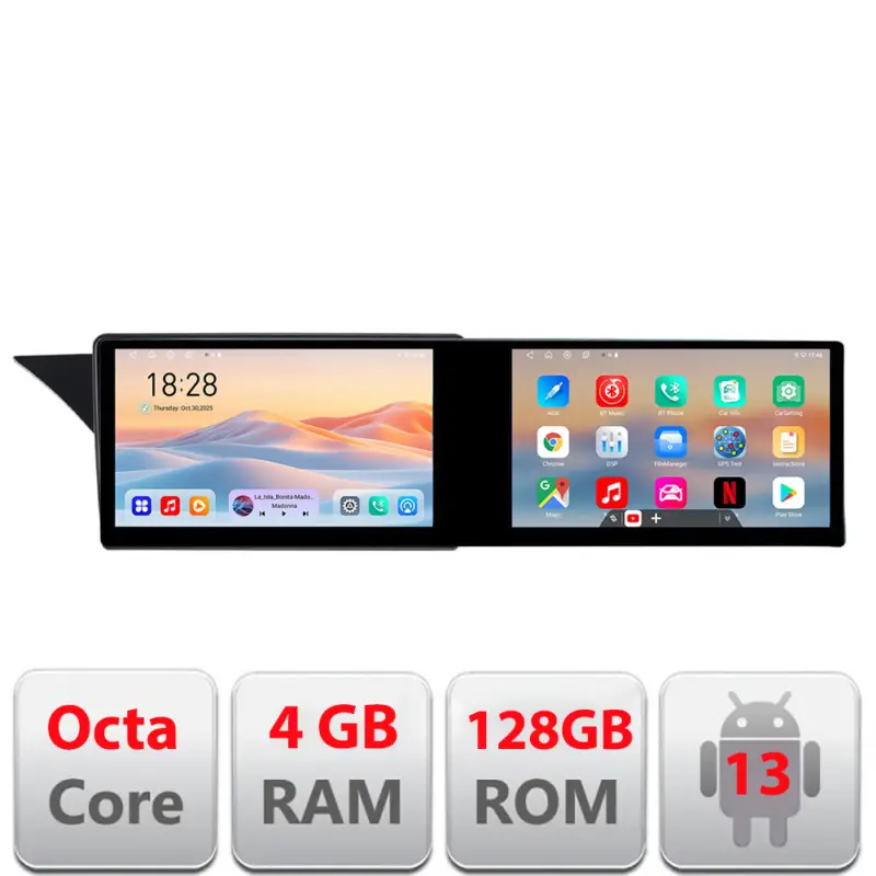 Navigație Android Mercedes GLK X204 2008-2011, 21.6 inch, 4GB+128GB Preferatul clienților