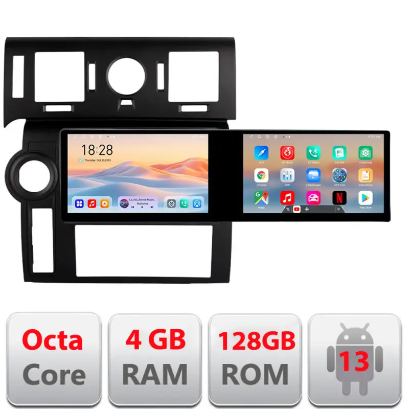Expediere rapidă Navigație dedicată Hummer H2 2002-2008, 21.6 inch, Android, 4GB+128GB