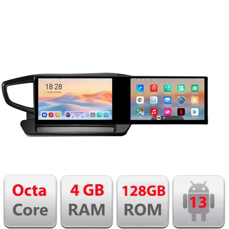 Cumpără acum Navigatie Android Hyundai Ioniq 2016-2020, 2 ecrane, 4GB RAM, 128GB
