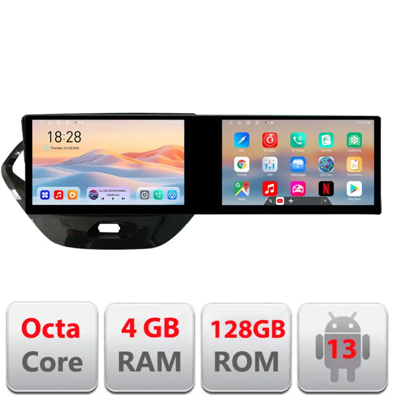 Navigatie Android Ford KA 2015-2020 Edotec, 2 ecrane, 21.6 inch, 4GB+128GB Cumpără online