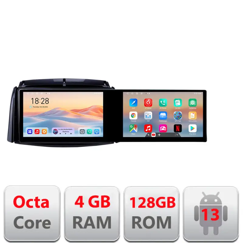 Nu rata Navigatie Renault Koleos 2009-2016 cu 2 ecrane, 4GB RAM, 128GB, Android