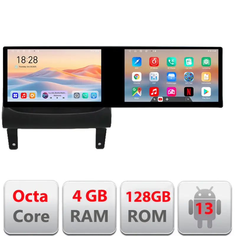 Livrare expres Navigatie Opel Meriva 2010-2017 cu 2 ecrane, 4GB RAM, 128GB, Android