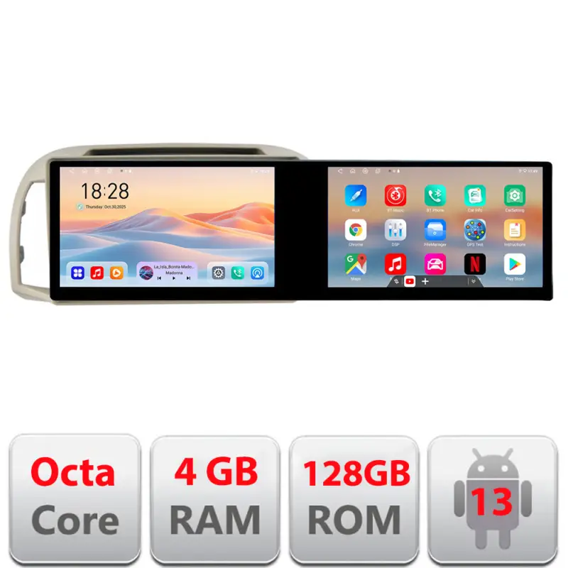 Reducere Navigație Nissan Micra 2002-2010 Edotec 2 ecrane 21.6 inch 4GB+128GB