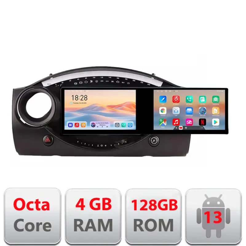Reducere extra Navigație Android Mini Cooper 2004-2006, 10.5 inch, 4GB+128GB