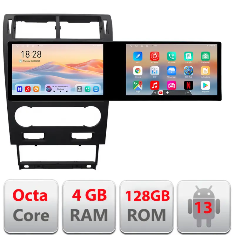 Navigație Ford Mondeo 2004-2007 Edotec 10.5 inch 4GB RAM 128GB Android Reducere specială