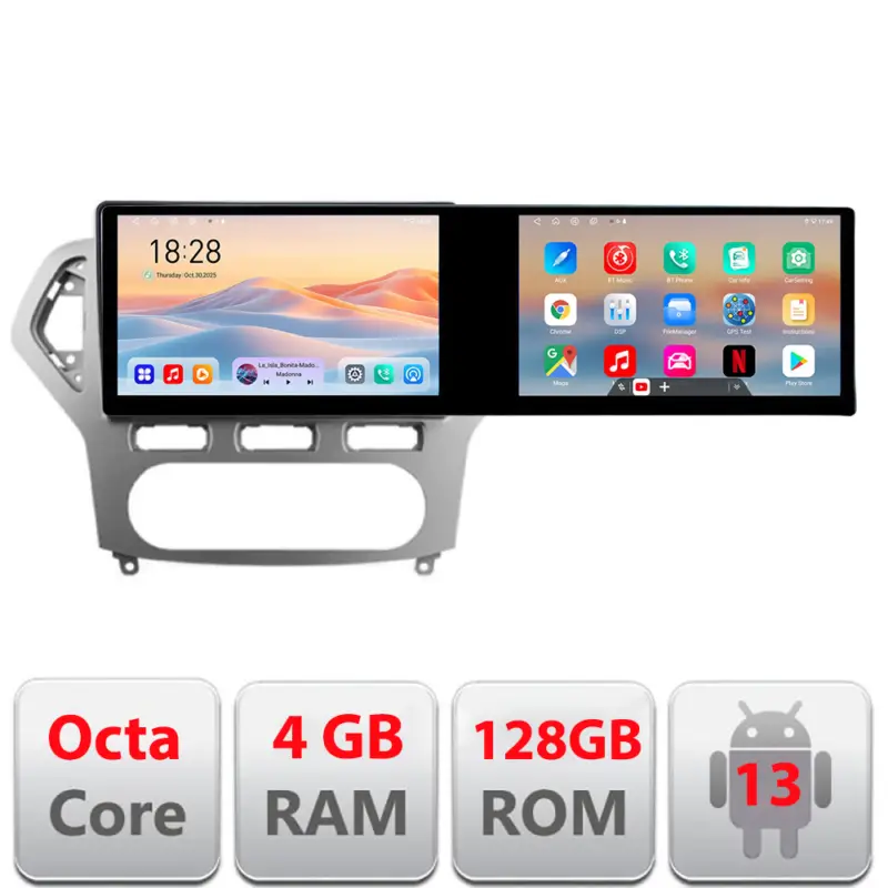 Popular Navigatie Android Ford Mondeo 2006-2010, 21.6 inch, 4GB RAM, 128GB