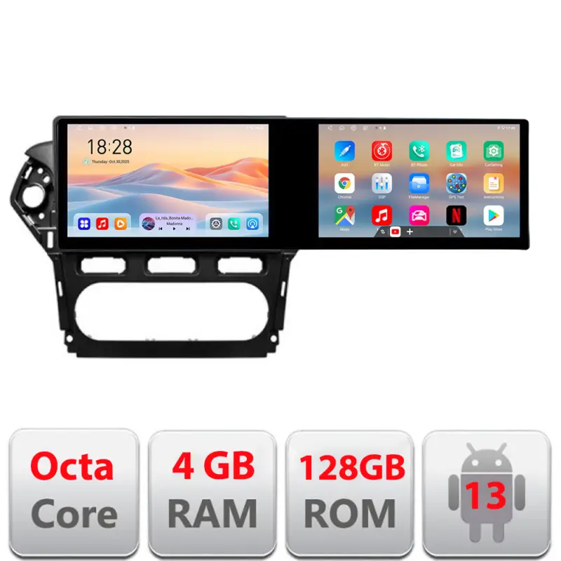 Navigatie Ford Mondeo 2010-2014 cu 2 ecrane 21.6 inch, 4GB RAM, 128GB Reducere specială