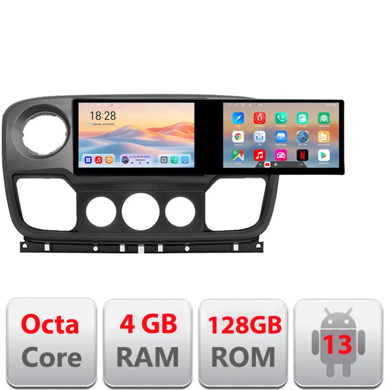 Navigatie Opel Movano si Renault Master 2010-2021, 2 ecrane 21.6 inch Chilipir