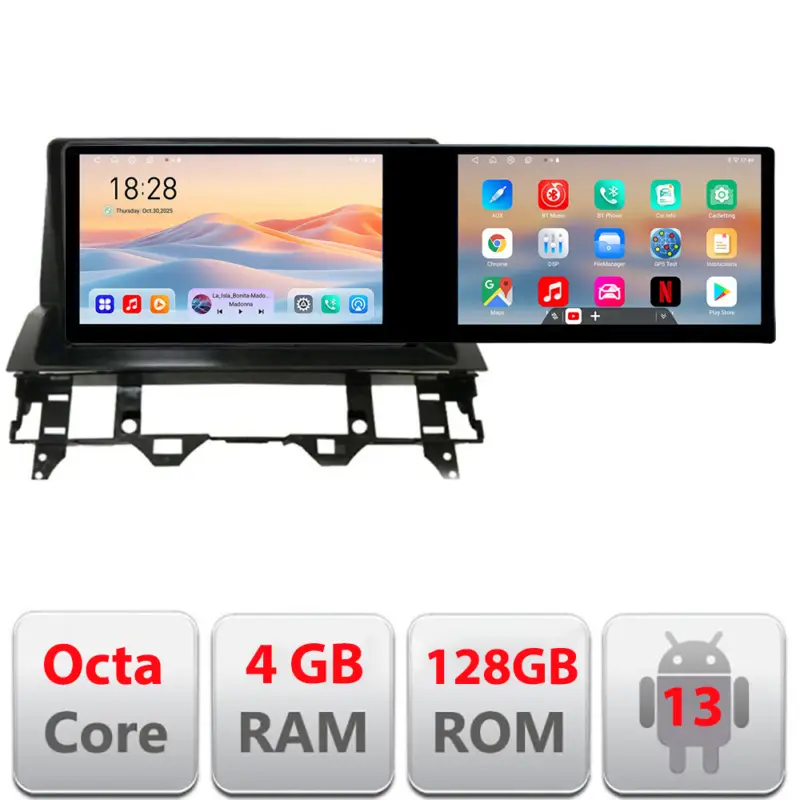 Expediere rapidă Navigatie Mazda 6 2004-2008 Edotec cu 2 ecrane, Android, 4GB RAM, 128GB