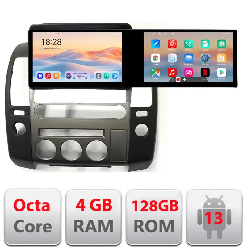 Navigație dedicată Nissan Pathfinder Navara, 2 ecrane, 4GB+128GB, Android Reduceri