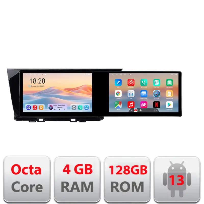 Navigatie Android Kia Niro 2017+ Edotec, 2 ecrane 21.6 inch, 4GB RAM, 128GB Preț mic