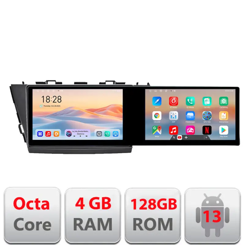 Navigatie Toyota Prius Plus 2012-2020 Edotec 2 ecrane 21.6 inch 4GB+128GB Calitate înaltă