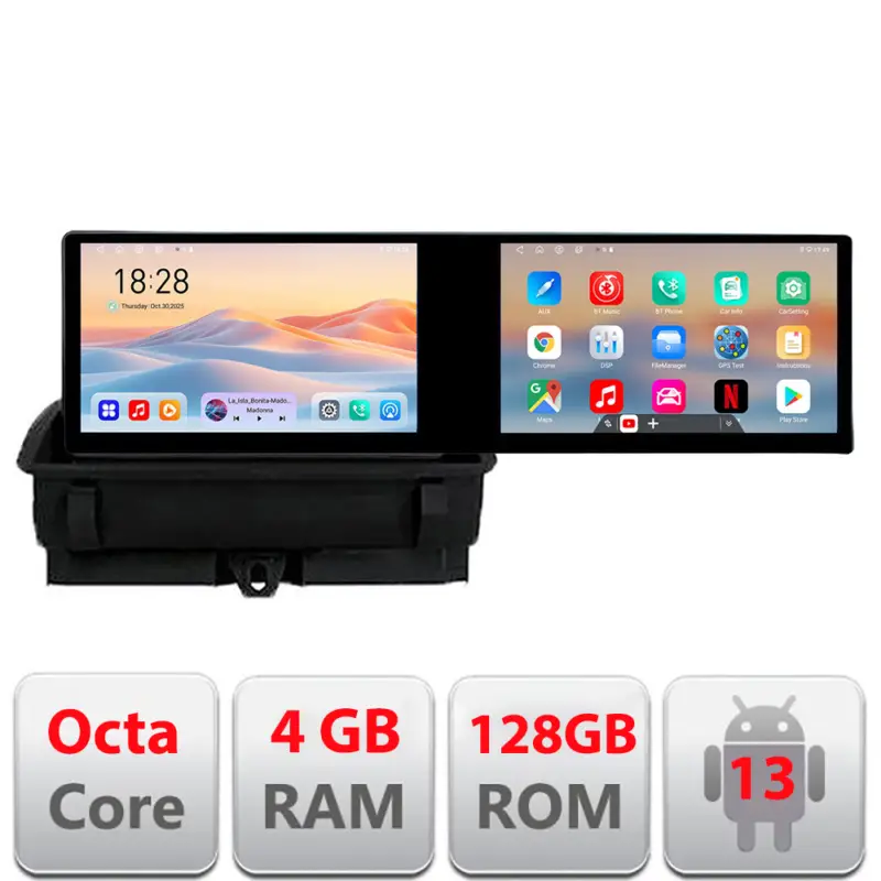 Cel mai bun preț Navigație Audi Q3 2011-2018 Edotec 2 ecrane 21.6 inch Android 4GB+128GB