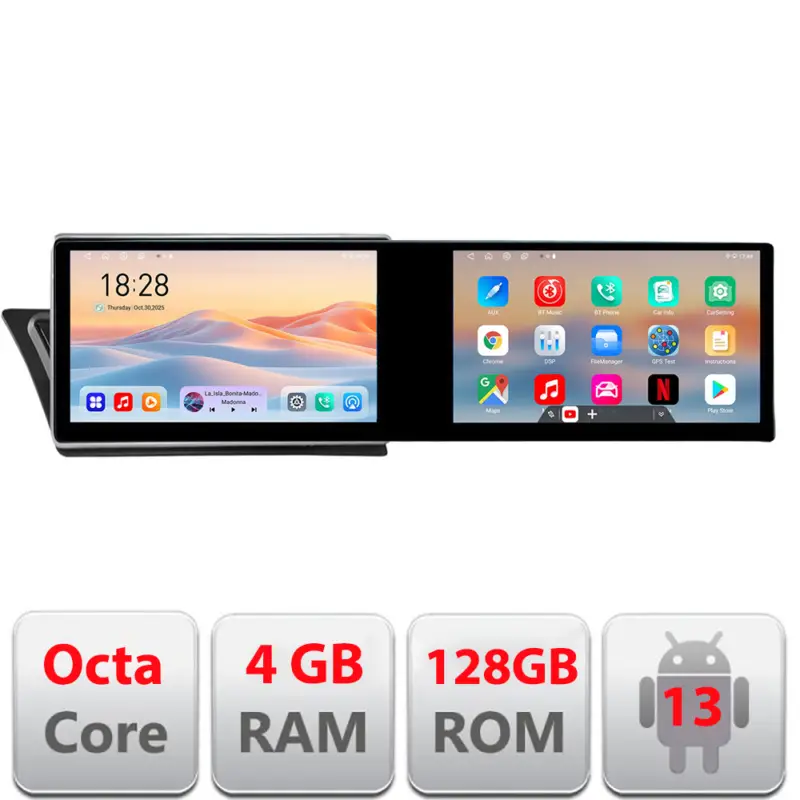 Bestseller Navigatie Audi Q5 MMI 3G High Android 10.5 inch 4GB RAM 128GB