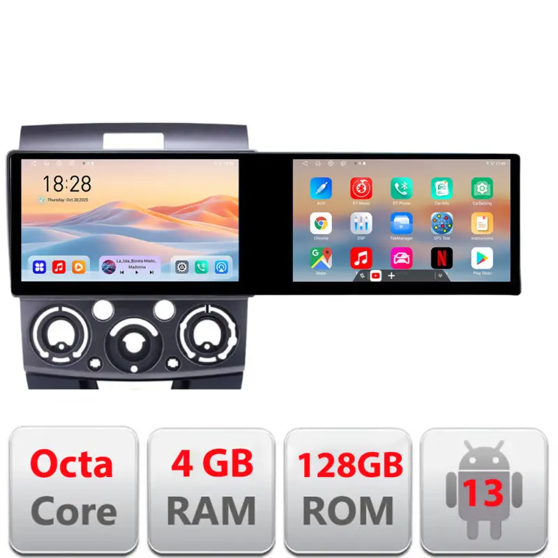 Cumpără acum Navigație Android Ford Ranger / Mazda BT50 2007-2012, 21.6 inch, 4GB+128GB