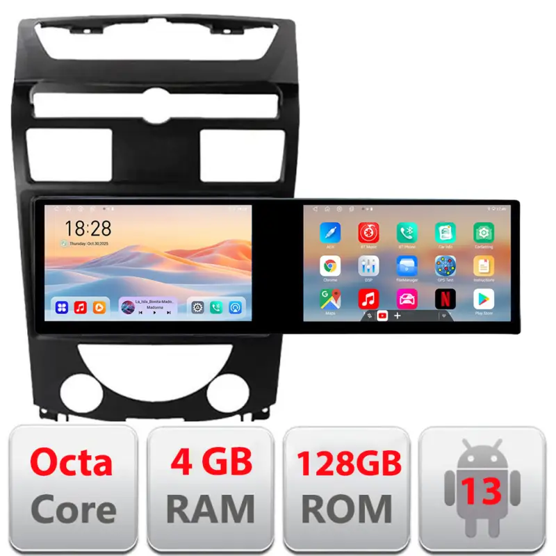 Cumpără acum Navigatie Android SsangYong Rexton 2006-2013, 2 ecrane, 4GB RAM, 128GB