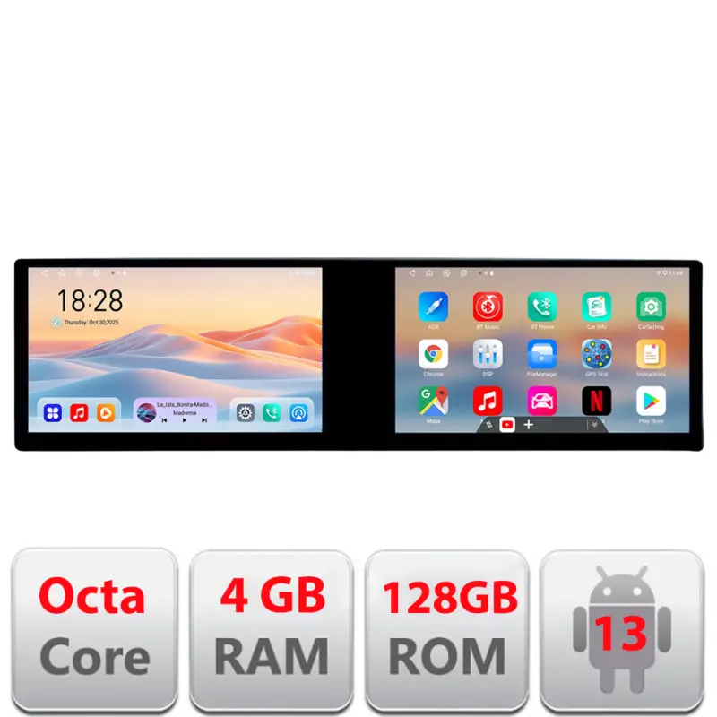 Nu rata Navigatie Android Volvo S80 2006-2011 cu 2 ecrane, 4GB RAM, 128GB