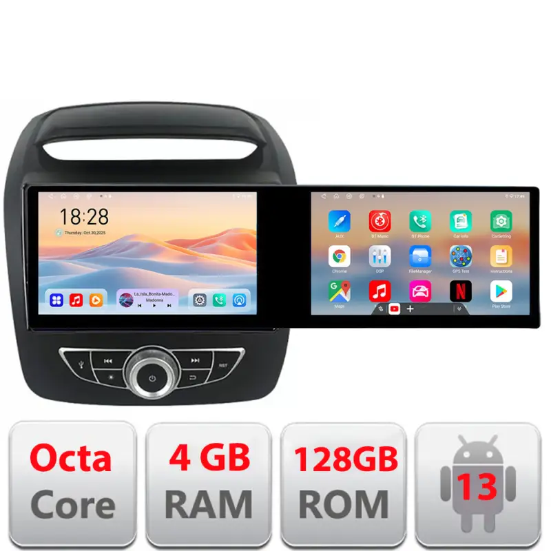 Reduceri Navigatie Android Kia Sorento 2012-2015 cu 2 ecrane, 4GB RAM, 128GB