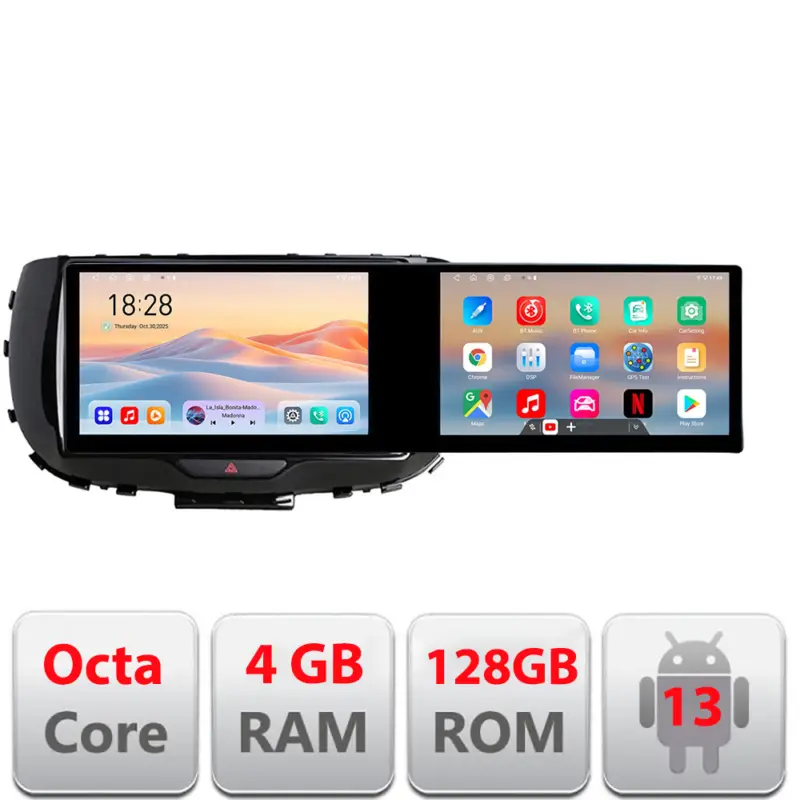 Ofertă limitată Navigatie Kia Soul 2020+ Edotec 21.6 inch, Android, 4GB RAM, 128GB