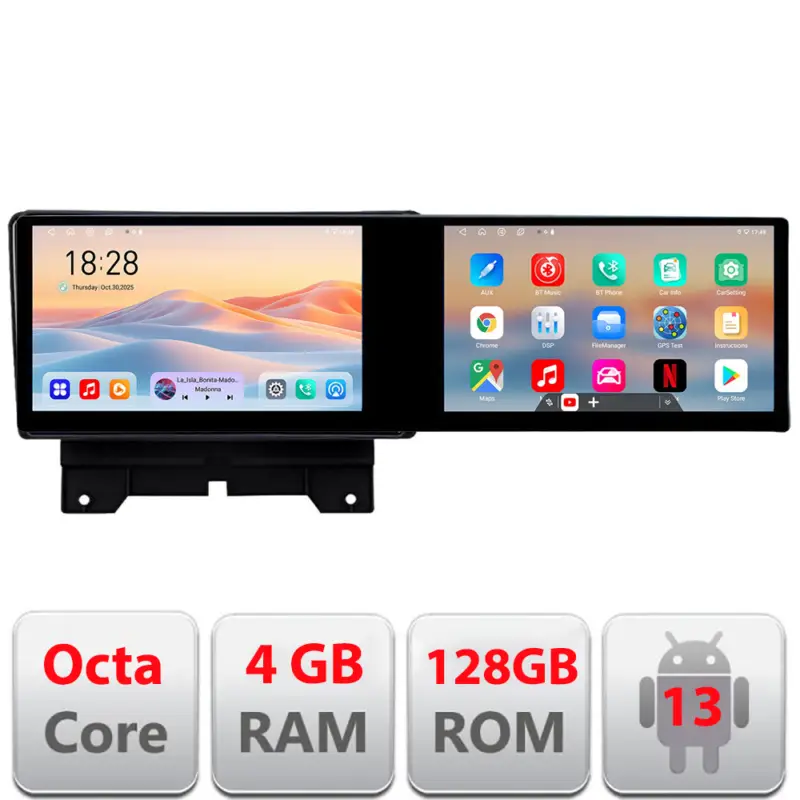 Navigatie Android Range Rover Sport 2005-2010, 2 ecrane, 4GB+128GB Mai ieftin