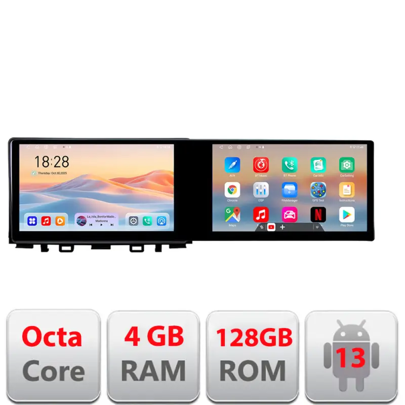 Navigatie Android Kia Stonic 2016-2020, 2 ecrane 21.6 inch, 4GB RAM, 128GB Lichidare de stoc