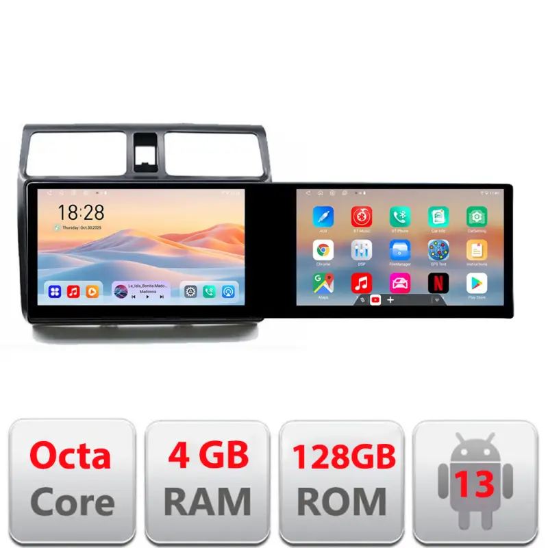 Navigatie Android Suzuki Swift 2003-2010, 2 ecrane 21.6 inch, 4GB+128GB Livrare expres