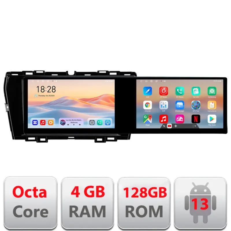 Vezi acum Navigatie Android SsangYong Tivoli 2020+ cu 2 ecrane, 4GB RAM, 128GB
