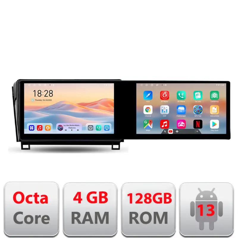 Navigatie Toyota Tundra 2007-2013 cu 2 ecrane 21.6 inch Android 4GB+128GB Popular