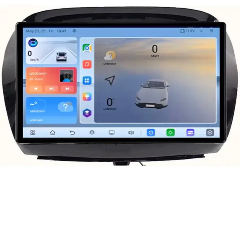 Plată securizată Navigație dedicată Honda FR-V 2004-2009 Android QLED 2K Octa Core 8+128GB