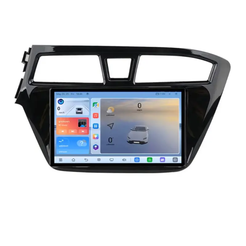 Ofertă limitată Navigație Hyundai i20 2015-2018 Android 8 QLED 8+128GB 4G GPS ADAS