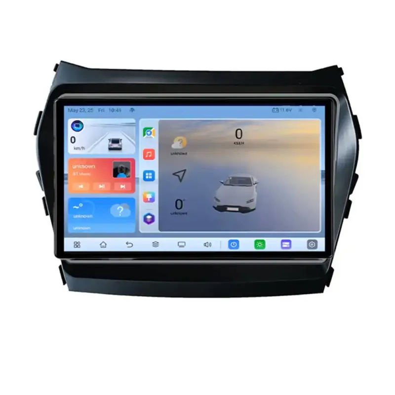 Transport gratuit Navigatie Hyundai Santa Fe IX45 2013-2017 Android QLED 8+128GB 4G GPS