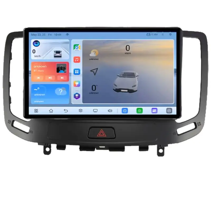 Ieftin Navigatie Android Infiniti G35 G37 2006-2013, QLED 2K, Octa-Core, 8+128GB