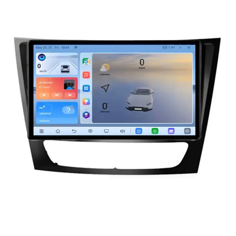 Cel mai vândut Navigatie Android Mercedes W211 W219 cu QLED 8+128GB, 4G LTE si GPS