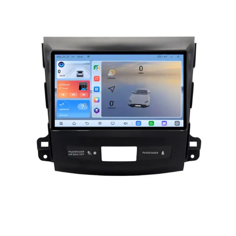 Navigatie Android Mitsubishi Outlander 2007-2012 QLED 8GB RAM 128GB GPS 4G Doar azi