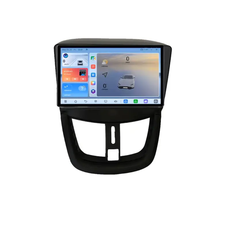 Navigatie Android Peugeot 207 cu 8GB RAM, 128GB, QLED, 4G LTE si GPS Cel mai bun preț